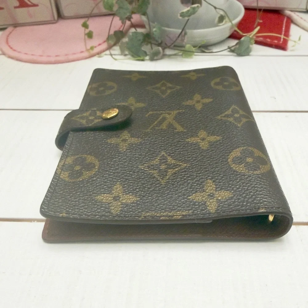 Louis Vuitton Monogram Agenda Planner PM w Gold Pen